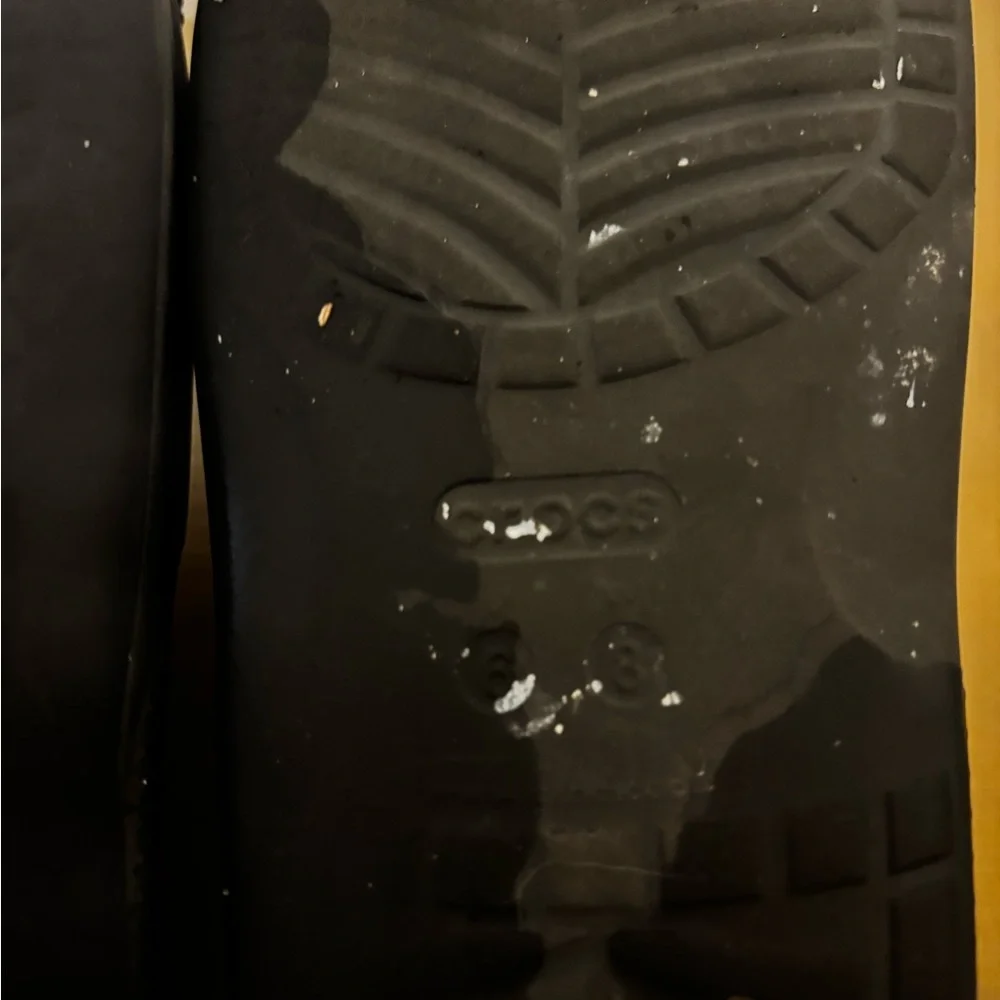 Black Slide crocs Sandals 6/8